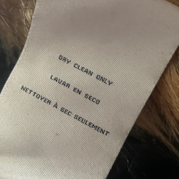 Cole Haan Black Utility Wool Blend Jacket with Faux Fur Trim - Picture 8 of 8